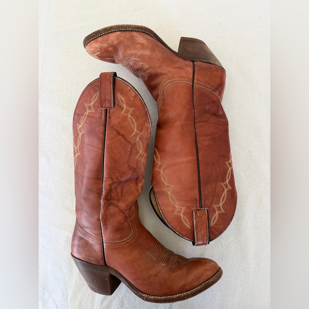 Vintage Abilene Cowgirl Boot Size 7.5 made in USA - Picture 2 of 14
